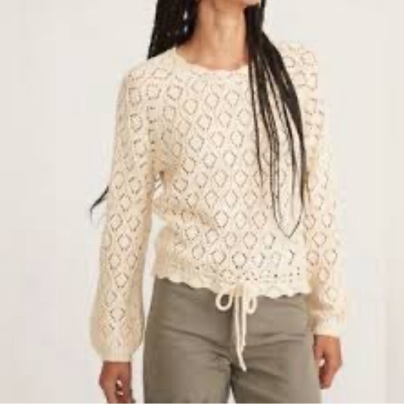 Marine Layer - Manzanita Crochet Fringe Sweater - M - Sold out in this size! - Picture 9 of 9